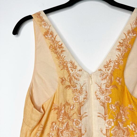 Antipodean Gaia T Back Mini Dress Sleeveless Linen Size AU 6 / US 2 - Picture 11 of 13